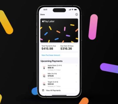 Inizia il lancio ufficiale di Apple Pay Later