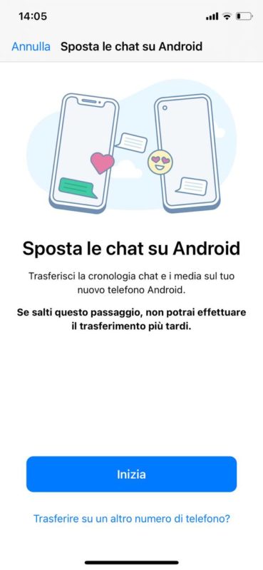 trasferire chat whatsapp tra android e iPhone