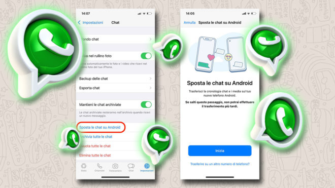 Trasferire chat Whatsapp tra iPhone e Android: la funzione arriva direttamente in app