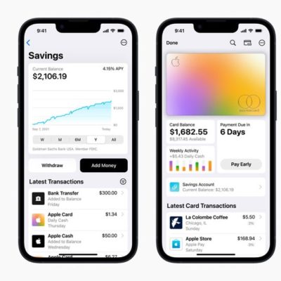 Arriva Apple Card Savings con un rendimento annuale del 4,15%