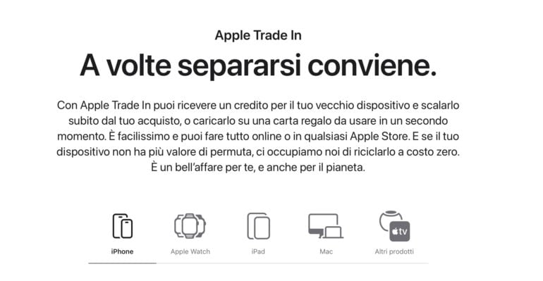 Apple Trade In permuta