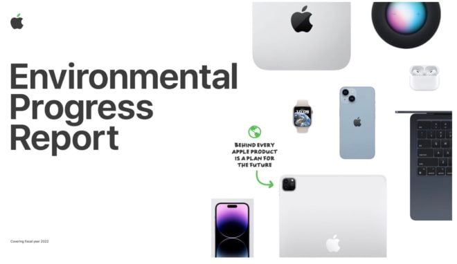 Apple pubblica il Rapporto sui progressi ambientali del 2023