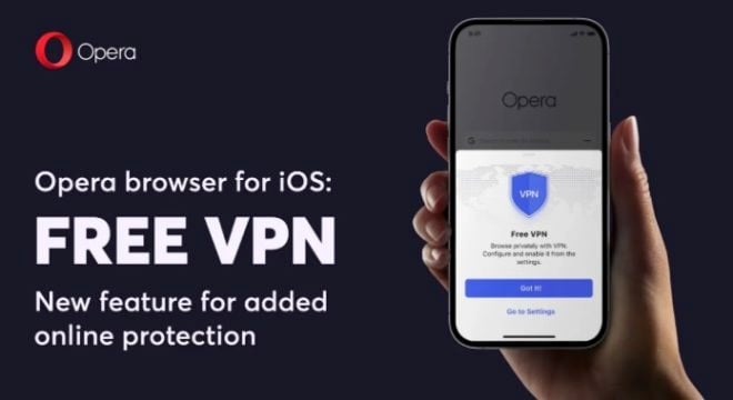 Opera lancia la VPN gratuita per iPhone e iPad