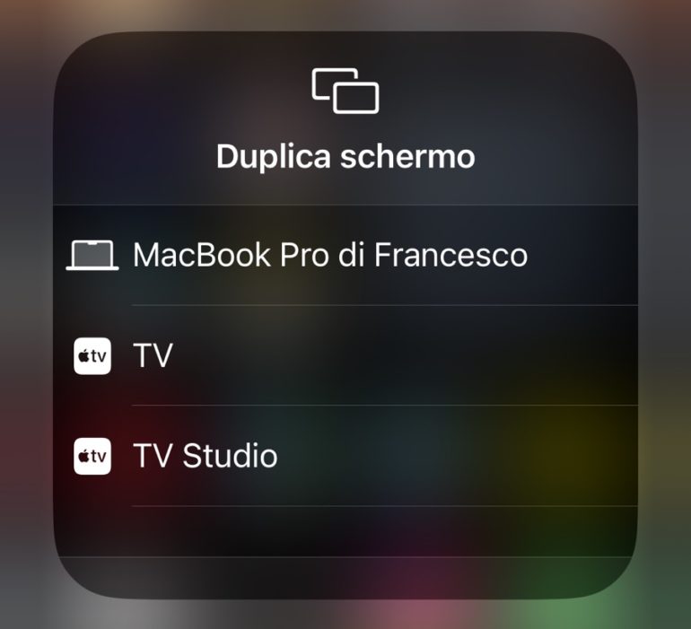 Guida AirPlay Mirroring