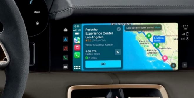 Anche Porsche supporta le indicazioni per auto elettriche su Apple Maps