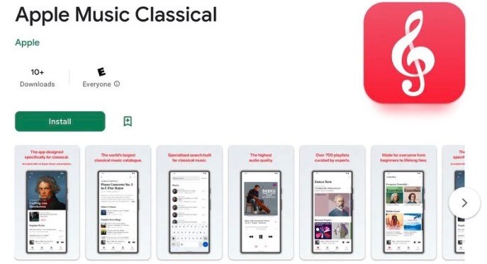 apple music clasical android