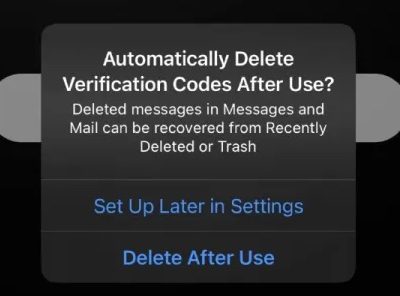 Come cancellare automaticamente i codici per la verifica a due fattori su iOS 17