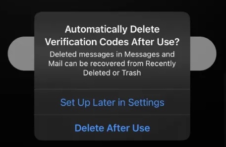 Come cancellare automaticamente i codici per la verifica a due fattori su iOS 17