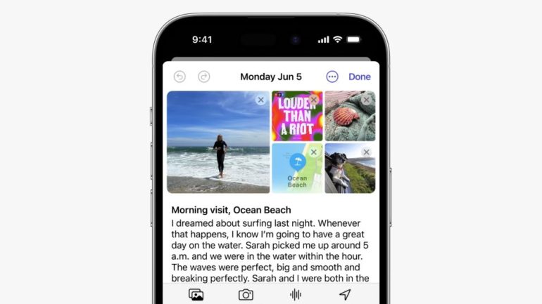 journal ios 17