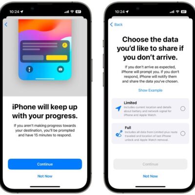 “Tutto bene” iOS 17: come avvisare automaticamente di essere giunti a destinazione