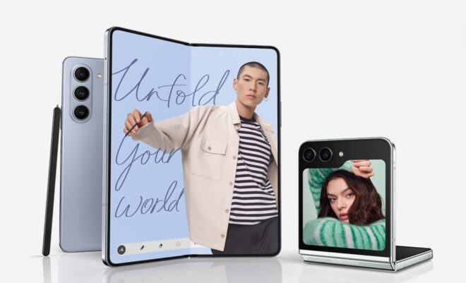 Samsung presenta i suoi nuovi pieghevoli Galaxy Z Flip 5 e Galaxy Z Fold 5