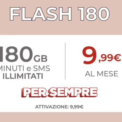 iliad lancia la nuova offerta FLASH 180 con 5G incluso