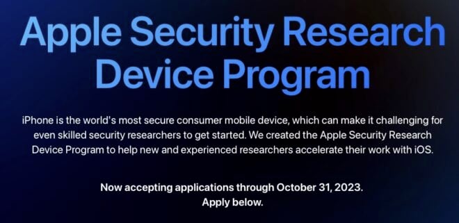 Apple invita i ricercatori di sicurezza a richiedere un iPhone per individuare le vulnerabilità