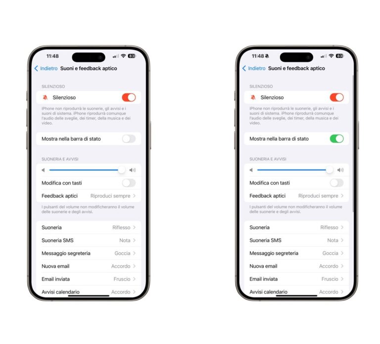 Come nascondere l'icona del silenzioso su iPhone 15 Pro