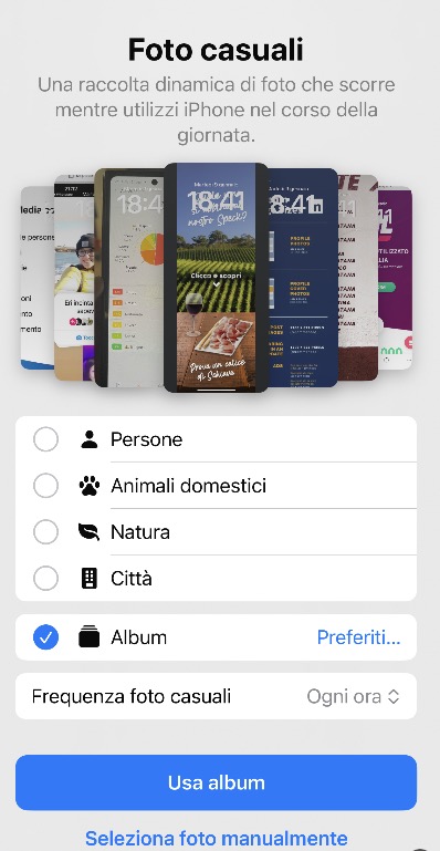 foto casuali ios 17