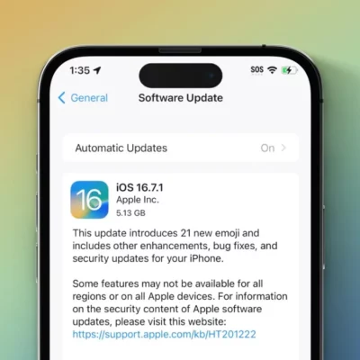 Apple rilascia iOS 16.7.1, iPadOS 16.7.1 e un nuovo firmware per iPad Pro 2
