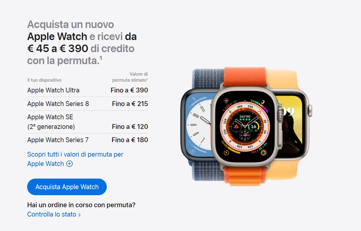 Apple Trade In aumentano i valori di permuta per alcuni iPad ed Apple Watch