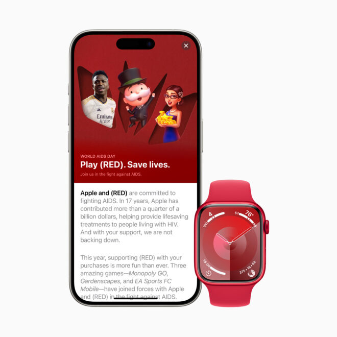 Apple celebra la Giornata mondiale contro l’AIDS con (RED)