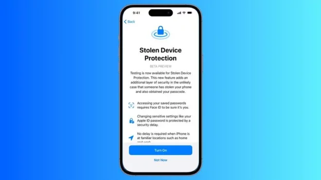 iOS 17.3 aggiunge una nuova funzione per proteggere il tuo iPhone dai ladri