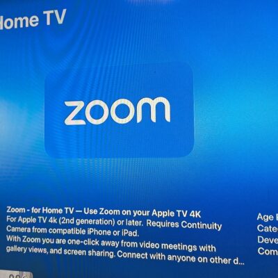 L’app Zoom arriva su Apple TV