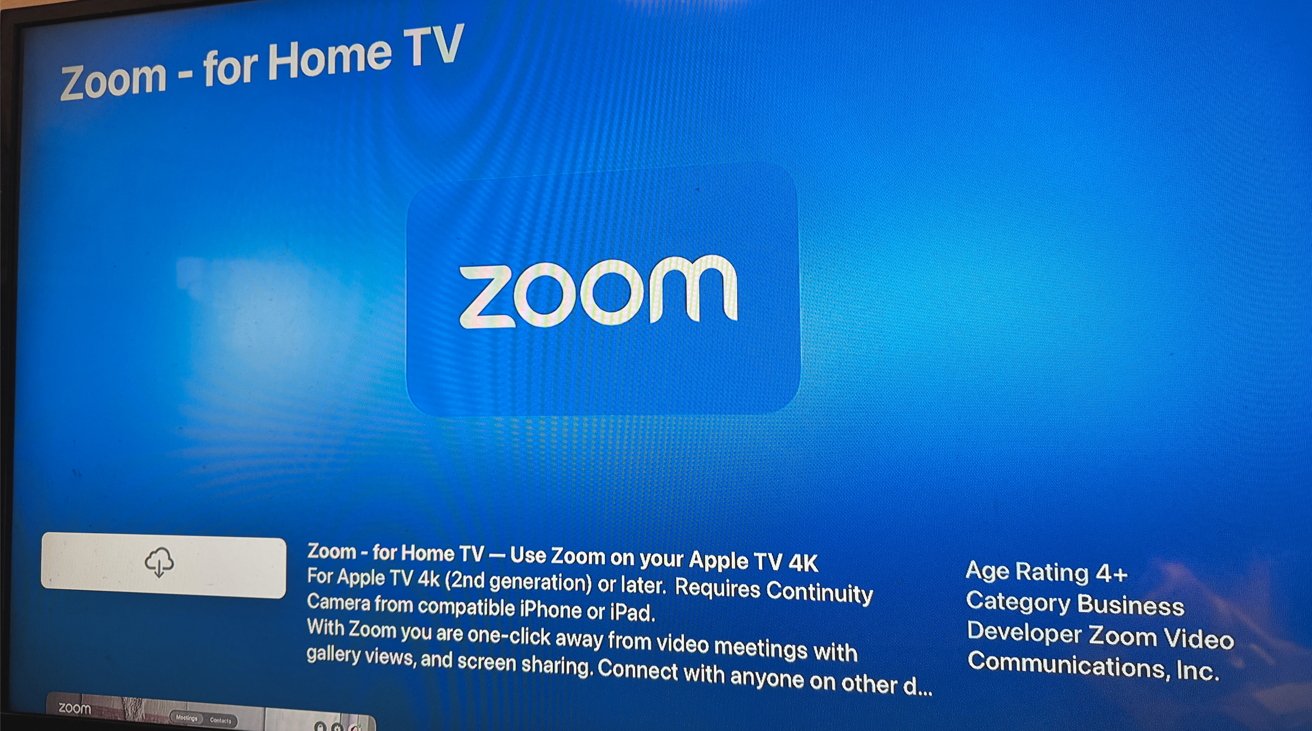 L’app Zoom arriva su Apple TV