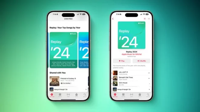 Apple Music pubblica la playlist Replay 2024
