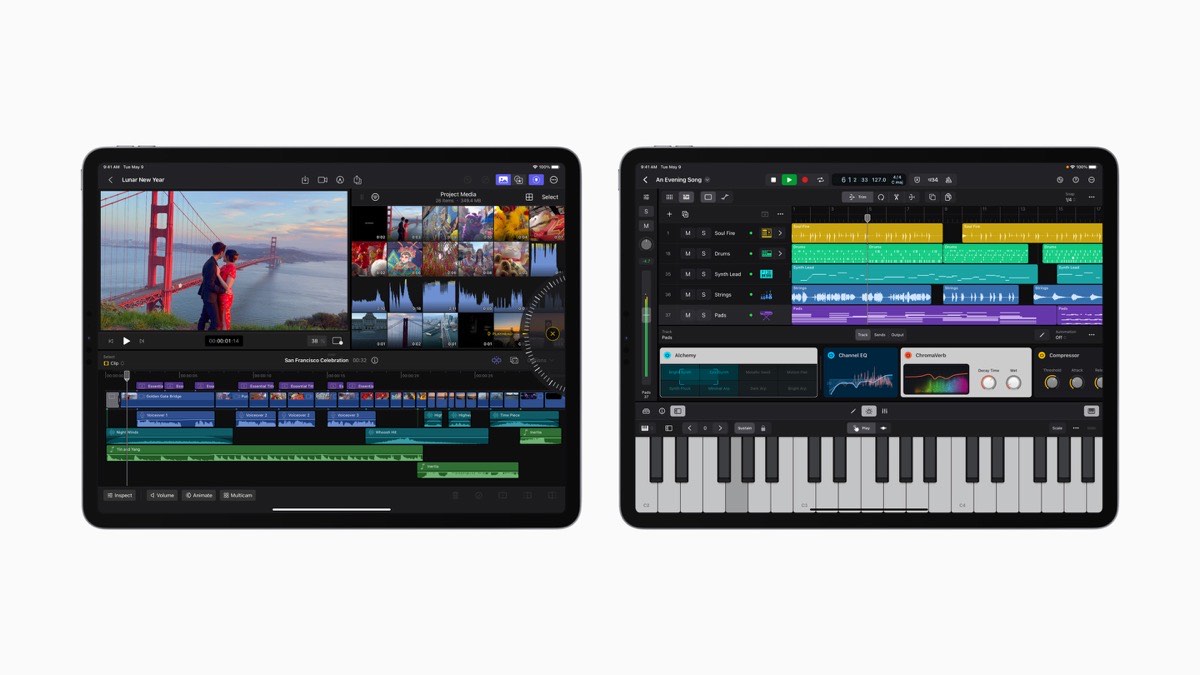 Logic Pro e Final Cut Pro per iPad