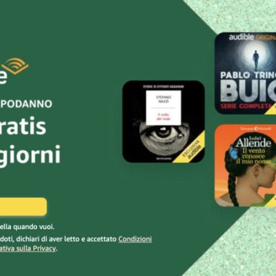 Audible, l’offerta di Capodanno con 60 giorni gratis per audiolibri e podcast originali
