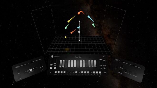 Moog trasforma Apple Vision Pro in uno strumento futuristico per la creazione di musica