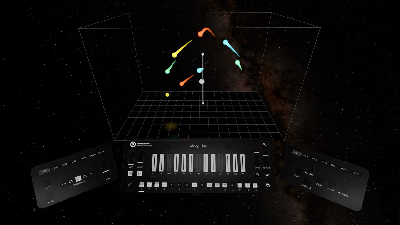 Animoog Galaxy Apple Vision Pro