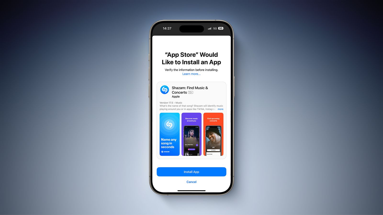 iOS 17.4 beta aggiunge la schermata di verifica anche su App Store