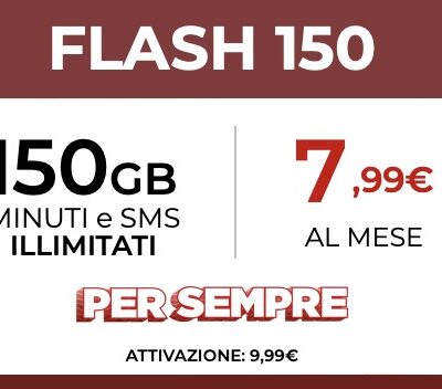iliad ripropone le offerte Flash 150 e Flash 200
