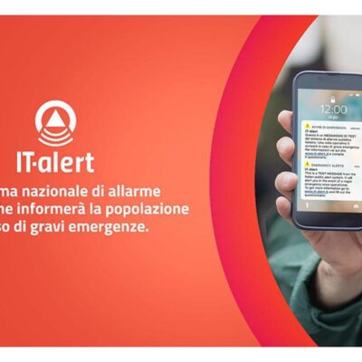 IT-alert è operativo da oggi in tutta Italia