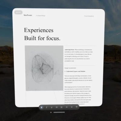 Microsoft presenta le sue app per Vision Pro con CoPilot, da Word a OneNote