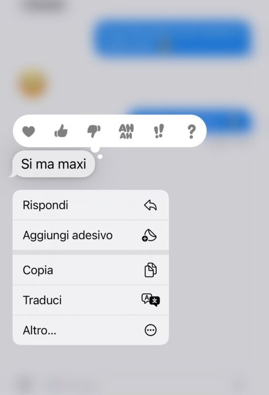 Adesivi iMessage iOS 17