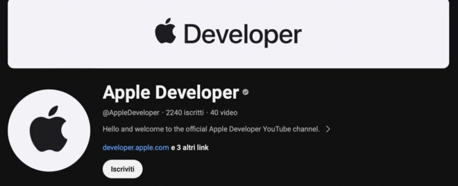 Apple lancia un nuovo canale YouTube dedicato alla WWDC 2024
