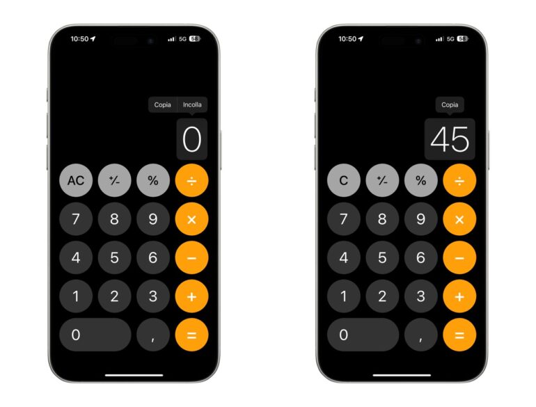 Calcolatrice iOS