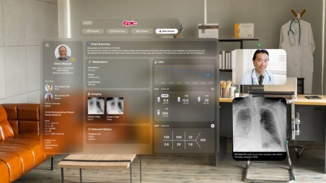 Apple mostra le potenzialità del Vision Pro in ambito sanitario