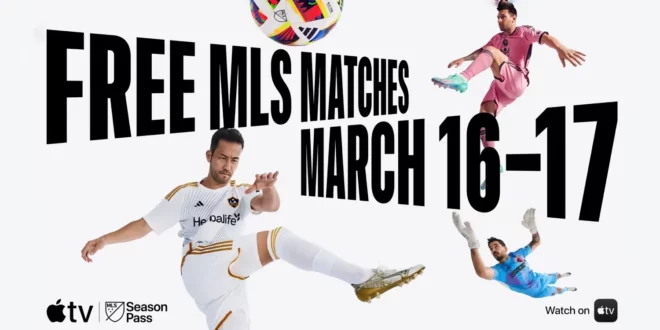 Apple regala le prime partite della MLS nell’app Apple TV