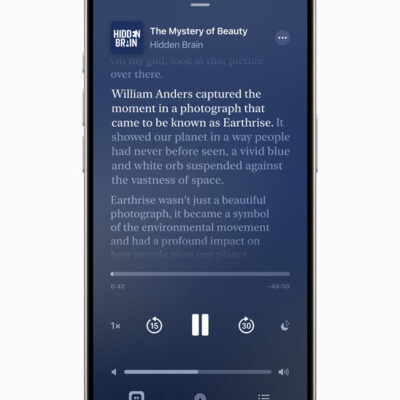 Apple introduce le trascrizioni per Apple Podcast con iOS 17.4