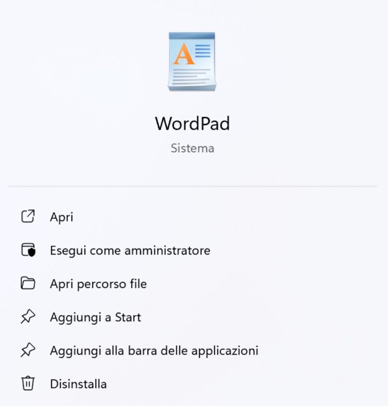 WordPad Microsoft