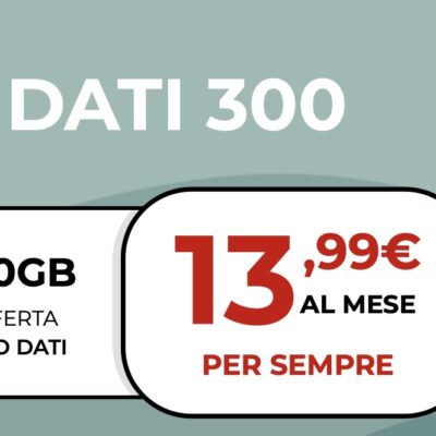 iliad ripropone l’offerta con 300 GB di traffico dati al mese