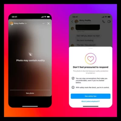 Instagram inizia a nascondere le foto di nudo inviate ai minori