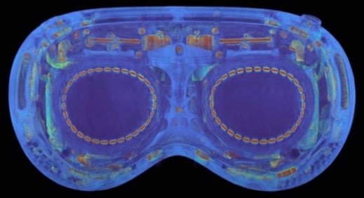 L’interno dell’Apple Vision Pro e le sue differenze con il Meta Quest