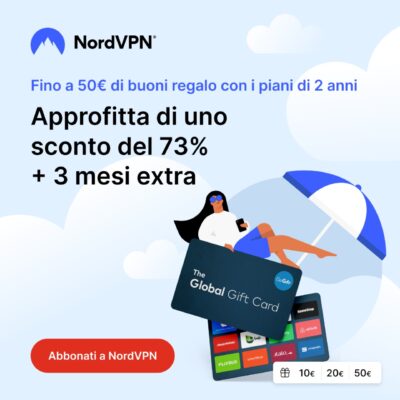 L’estate è più serena con NordVPN e la promozione con gift-card