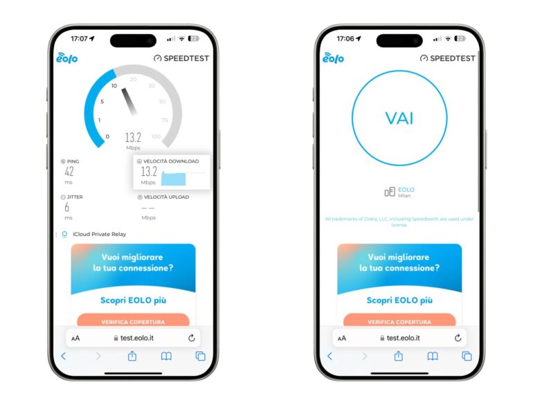 SpeedTest Eolo iPhone