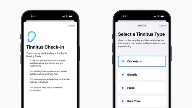 Lo studio Apple sull’udito rivela nuove informazioni sull’acufene