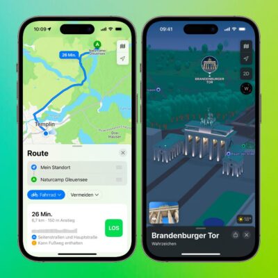 Apple Maps aggiunge  le indicazioni per chi va in bicicletta anche in Italia