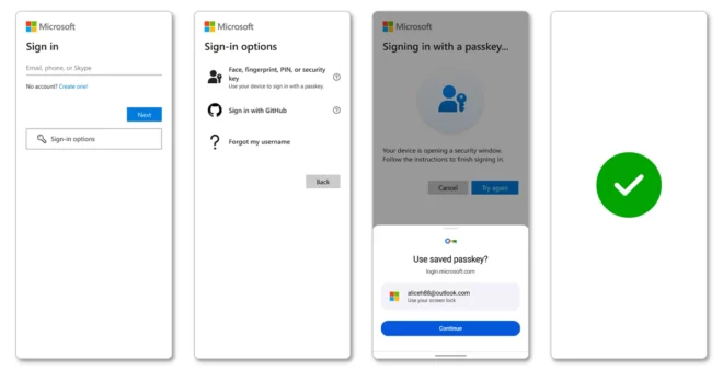 Microsoft annuncia il supporto alle passkey per gli account consumer