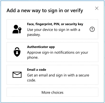 microsoft passkey accesso